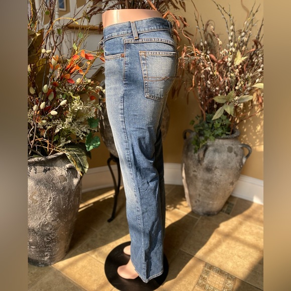 VINTAGE LUCKY BRAND sz 8 (29) "LOWERED PEANUT' BLUE JEANS. - Picture 2 of 7